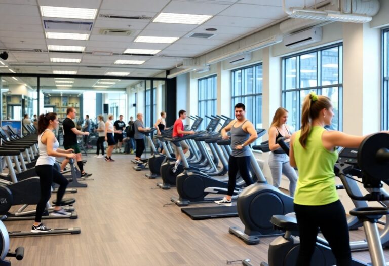 Modern Fitness Gym with Communal Atmosphere