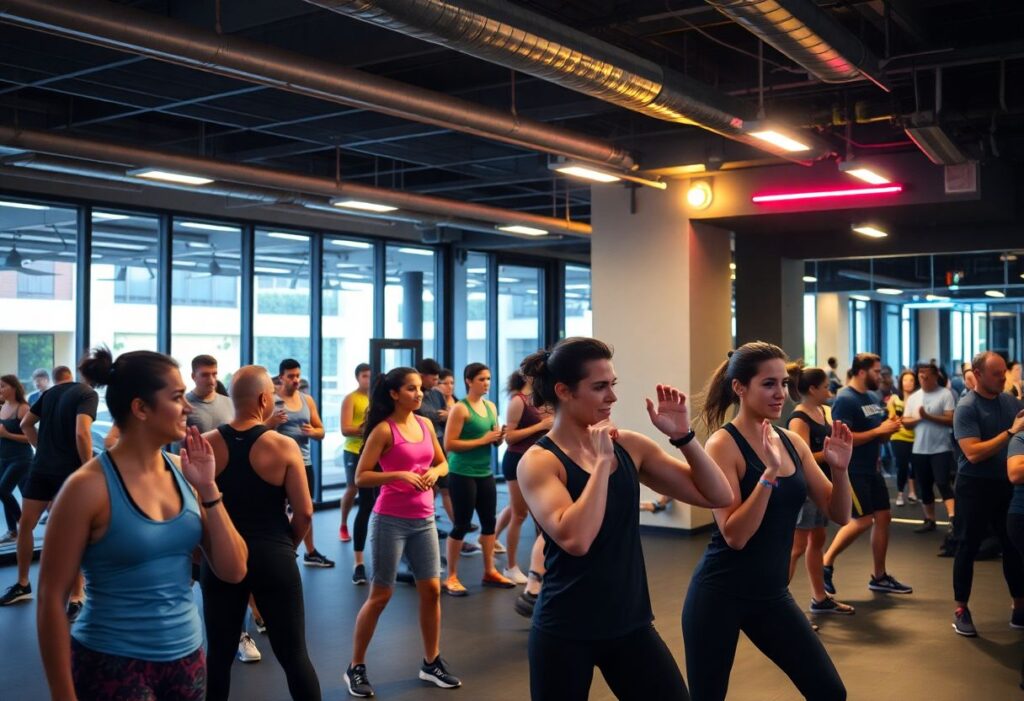 Modern Gym HIIT workout with a Tel Aviv community vibe