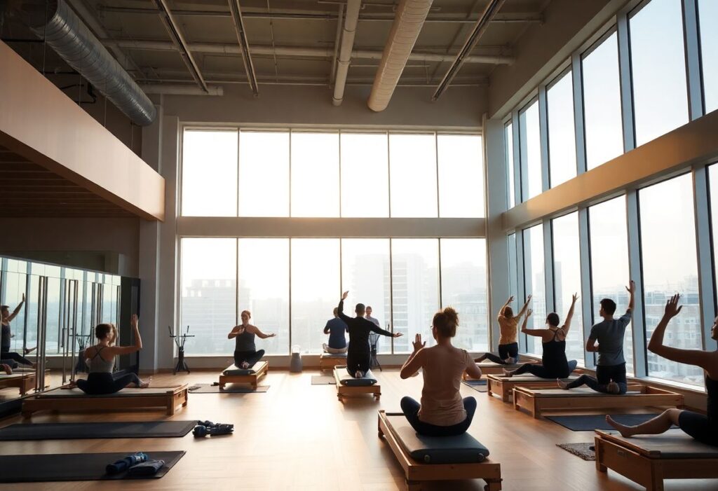 Pilates training at community-focused gym in Tel Aviv