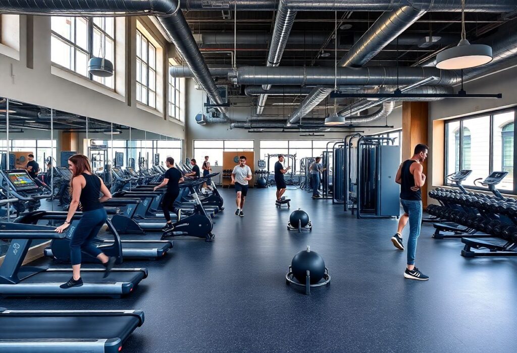 Community-focused modern gym in Tel Aviv