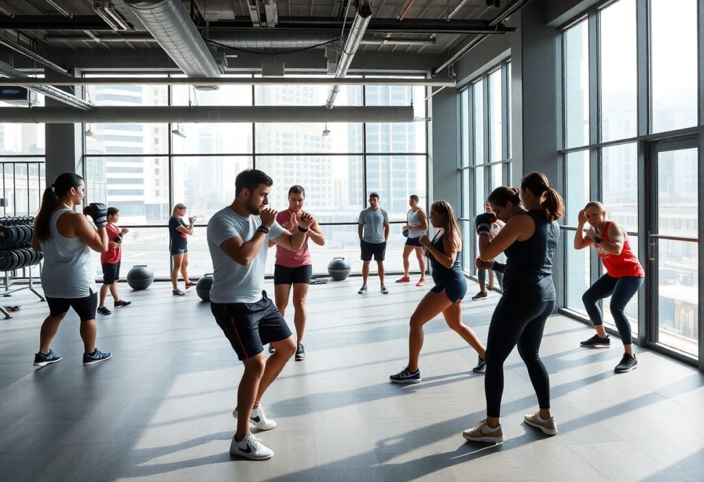 Modern Tel Aviv gym with kickboxing and community vibe